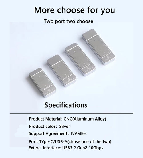 2230 /2242 NVMe SSD Enclosure